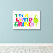 I'm a Little Grinch Colorful Graphic Leinwanddruck (Insitu (Holzboden))