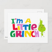 I'm a Little Grinch Colorful Graphic Postkarte (Vorne/Hinten)