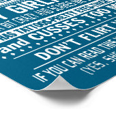 I'm A Lucky Man Because Dating A Freaking Y Girlfr Poster (Ecke)