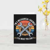 I'm A Mechanical Engineer I Fix What You Can't Karte (Gelbe Blume)