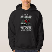 I'm A Memaw And Trucker Nothing Scares Me Mother's Hoodie (Vorderseite)
