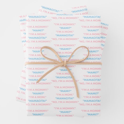 "I'm a Mommy" Wrapping Paper – Love Island Geschenkpapier Set (Beispiel)
