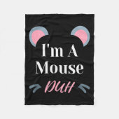 I'm A Mouse Duh Easy Halloween Costume Funny  Fleecedecke (Vorderseite)