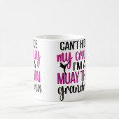 I'M A Muay Thai Grandma Muay Thai Grandmother Kaffeetasse (Mittel)