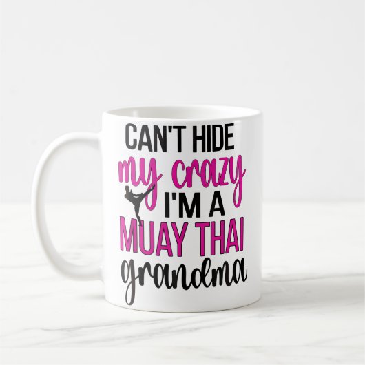 I'M A Muay Thai Grandma Muay Thai Grandmother Kaffeetasse (Links)