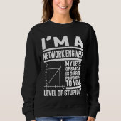 I'm A Network Engineer My Level Of Sarcasm Is Dire Sweatshirt (Vorderseite)