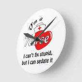 IM A NURSE RUNDE WANDUHR (Winkel)