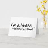 Im A Nurse, was dein Super-Power ist Karte (Gelbe Blume)