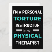 I'm A Personal Torture Instructor I Mean Physical Dankeskarte (Vorne/Hinten)