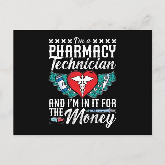 I'm A Pharmacy Technician Medicine Tech Pharmacist Postkarte (Vorderseite)