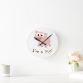 I'm A Pig Runde Wanduhr (Zuhause)