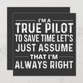 I'm a Pilot - To save time let's just assume that Einladung (Vorne/Hinten)