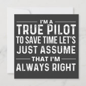 I'm a Pilot - To save time let's just assume that Einladung (Vorderseite)
