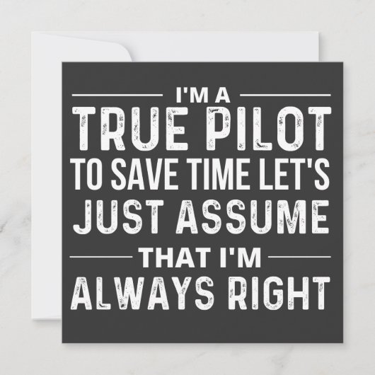 I'm a Pilot - To save time let's just assume that Einladung (Vorderseite)