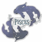 Im A Pisces Zodiac.Trendy Pisces Zodiac Sign Aufkleber (Vorderseite)