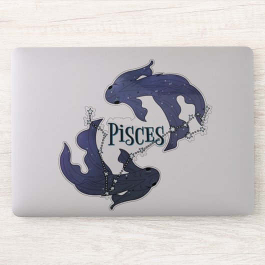 Im A Pisces Zodiac.Trendy Pisces Zodiac Sign Aufkleber (Computer)