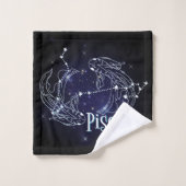 Im A Pisces Zodiac.Trendy Pisces Zodiac Sign Badhandtuch Set (Waschlappen)