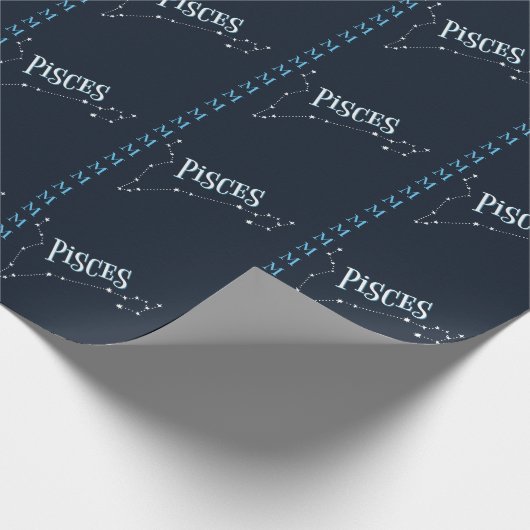 Im A Pisces Zodiac.Trendy Pisces Zodiac Sign Geschenkpapier (Ecke)