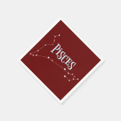 Im A Pisces Zodiac.Trendy Pisces Zodiac Sign Serviette (Ecke)