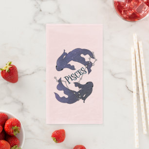 Im A Pisces Zodiac.Trendy Pisces Zodiac Sign Serviette