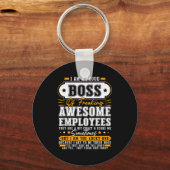 I'm A Proud Boss Of Freaking Awesome Employees Fun Schlüsselanhänger (Vorderseite)