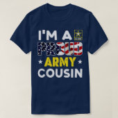 Im a Proud COUSIN USA American Flag Family Solider T-Shirt (Design vorne)