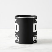 I'm A Proud Dad Of Two Freaking Awesome Daughters Tasse (Zentrum)