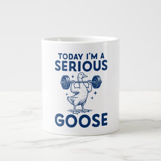 I'm A Serious Goose Fitness Jumbo-Tasse (Vorderseite)