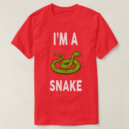 Im A SNAKE Funny SNAKE T-Shirt (Design vorne)