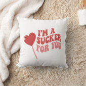 I'm A Sucker For You | Funny Retro Valentine's Kissen (Decke)