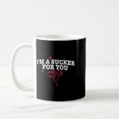 I'm A Sucker For You Funny Valentine's Quote Coupl Kaffeetasse (Links)