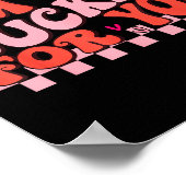 I'm A Sucker For You Happy Valentines Day Couples  Poster (Ecke)