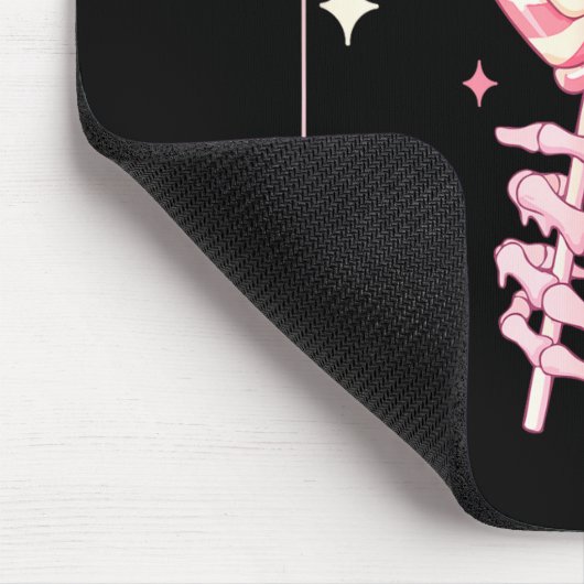 I'm A Sucker For You Skeleton Heart Candy Valentin Mousepad (Ecke)