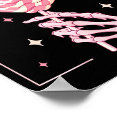 I'm A Sucker For You Skeleton Heart Candy Valentin Poster (Ecke)