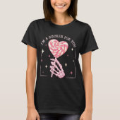 I'm A Sucker For You Skeleton Heart Candy Valentin T-Shirt (Vorderseite)