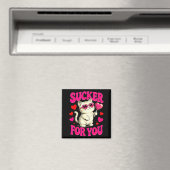 I'm A Sucker For You Valentines Day Funny Cat Love Magnet (In Situ (Geschirrspüler))