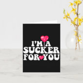 Im A Sucker For You Valentines Day Pun Matching Co Karte (Gelbe Blume)