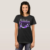 I'm A Survivor Elder Abuse Awareness Butterfly Rib T-Shirt (Vorne ganz)