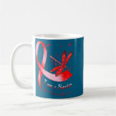 I'm A Survivor Heart Disease Awareness Month Red R Kaffeetasse (Links)