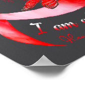 I'm A Survivor Heart Disease Awareness Month Red R Poster (Ecke)