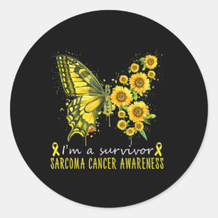 Im A Survivor Sarcoma Cancer Awareness Runder Aufkleber