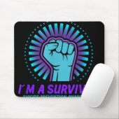Im a Survivor Suizidprävention Bewusstsein Mousepad (Mit Mouse)