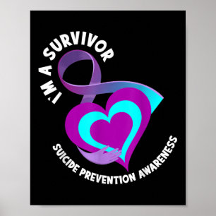 Im a Survivor Unterstützung der Suizidprävention B Poster