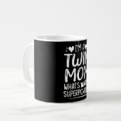 I'm a twin mom what's your superpower kaffeetasse (Vorderseite Links)