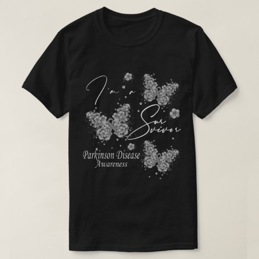 im a überlebenden parkinson Krankheit Bewusstsein T-Shirt (Design vorne)
