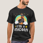 Im A Unicorn Doberman Dog T-Shirt (Vorderseite)