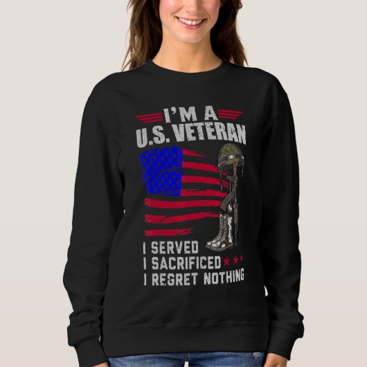 Im A Us Veteran Sweatshirt (Vorderseite)