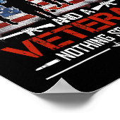 Im a Vater Grandpa Proud Veteran Veteran Fathers D Poster (Ecke)