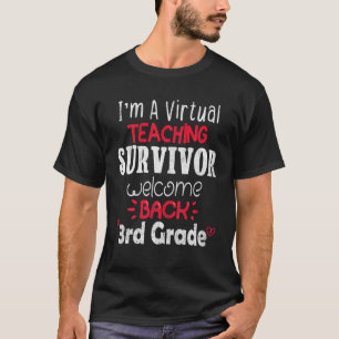 I'm A Virtual Teaching Survivor Tee Welcome Back 3