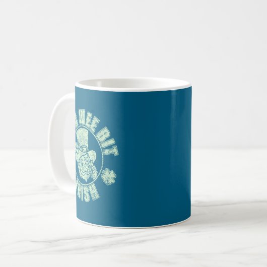 Im A Wee Bit Irish Funny St. Patricks Day Sayings Kaffeetasse (Vorderseite Links)